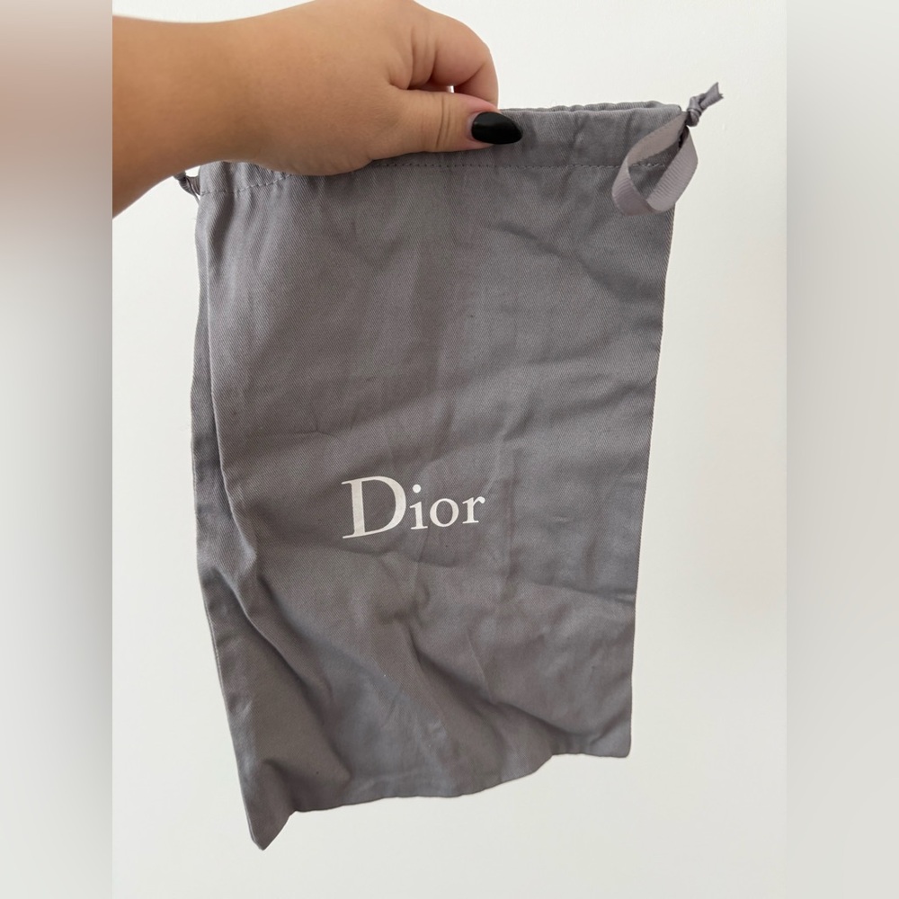 Dior Charcoal Drawstring Dust Bag